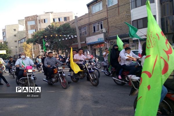 رژه موتوری به مناسبت  عید غدیر در مشهد