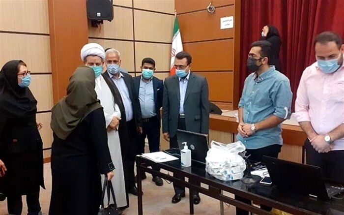 بازدید از محل واکسیناسیون فرهنگیان  توسط مسئولان شهرستان رباط کریم