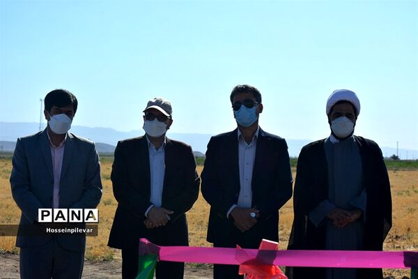 افتتاح پروژه آبیاری کم فشار در بخش ماژان شهرستان خوسف