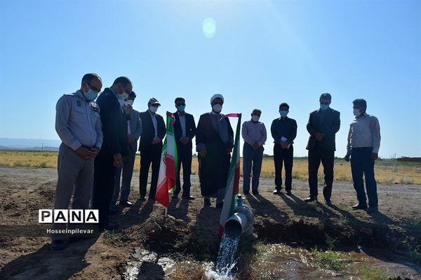 افتتاح پروژه آبیاری کم فشار در بخش ماژان شهرستان خوسف