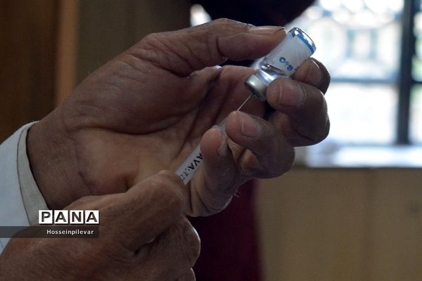 افتتاح مرکز واکسیناسیون دانشگاه فرهنگیان بیرجند استان خراسان جنوبی