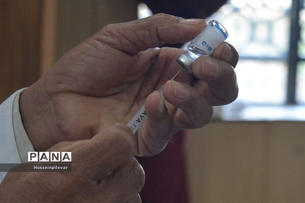 افتتاح مرکز واکسیناسیون دانشگاه فرهنگیان بیرجند استان خراسان جنوبی