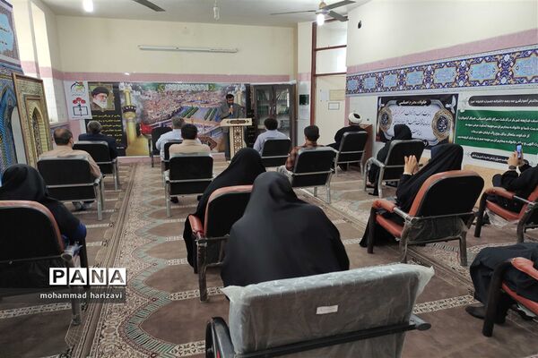 مراسم یادبود معلم فقید افسانه احسانی در شهرستان کارون