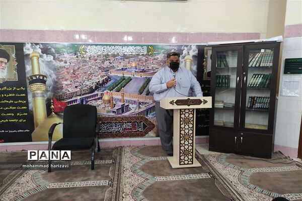 مراسم یادبود معلم فقید افسانه احسانی در شهرستان کارون