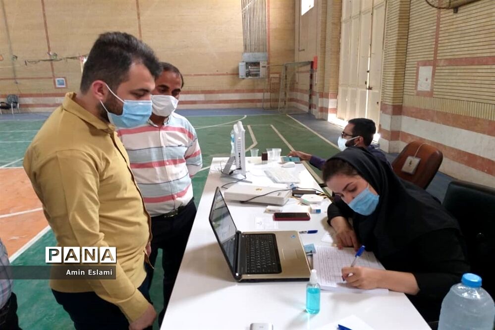 آغاز واکسیناسیون فرهنگیان شهرستان حمیدیه