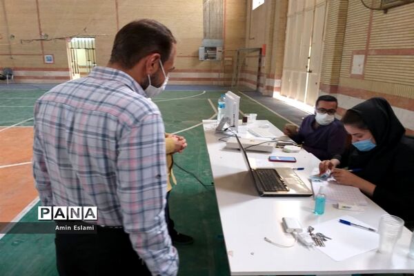 آغاز واکسیناسیون فرهنگیان شهرستان حمیدیه