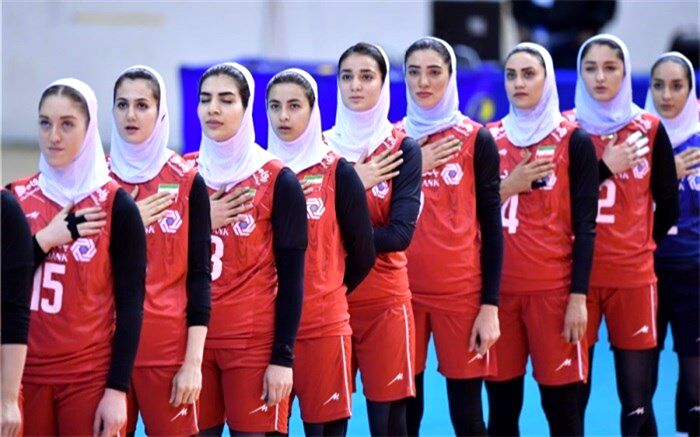 دختران والیبالیست ایران واکسینه شدند