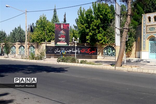 حال هوای خیابان های شهرستان کاشمر در ایام ماه محرم