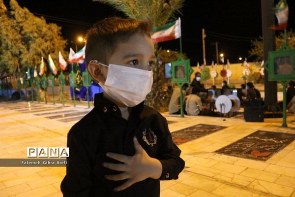 آغاز عزاداری دهه اول محرم در گلزار شهدای زابل