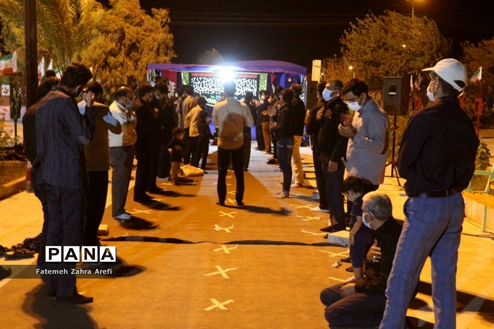 آغاز عزاداری دهه اول محرم در گلزار شهدای زابل