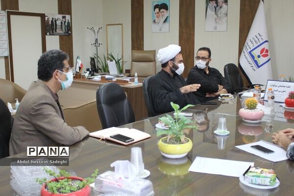 جلسه هماهنگی سوگواره احلی من العسل در معاونت پرورشی  و فرهنگی  آموزش و پرورش استان بوشهر