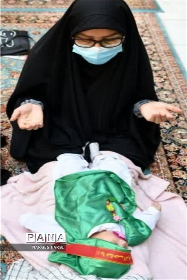 آیین شیرخوارگان حسینی در شهر جعفریه قم