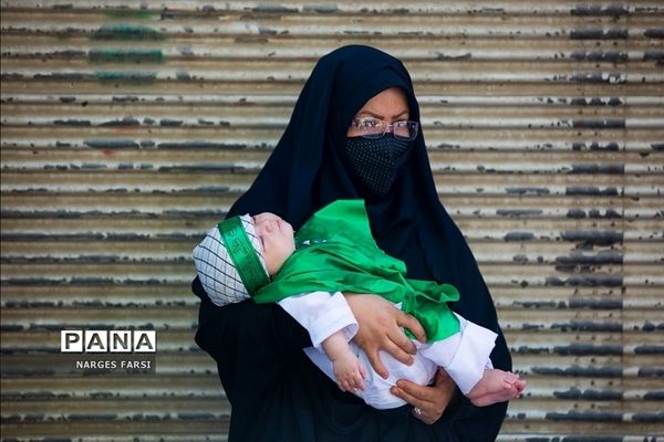 آیین شیرخوارگان حسینی در شهر جعفریه قم