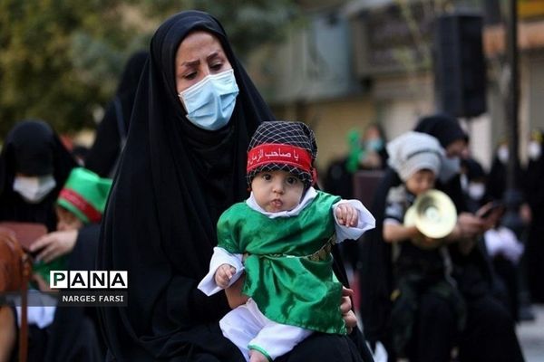 آیین شیرخوارگان حسینی در شهر جعفریه قم