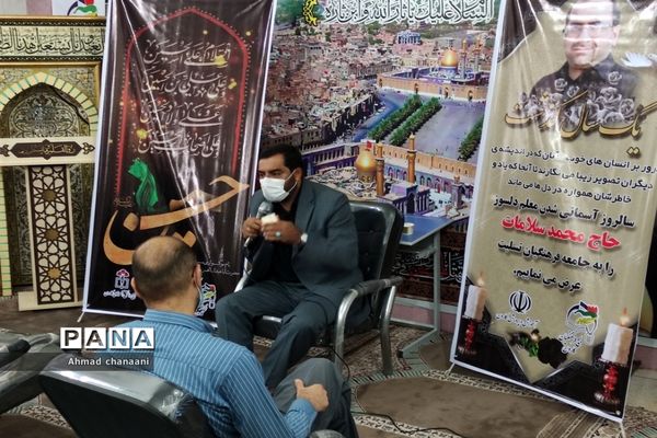 آیین بزرگداشت اولین سالگرد آسمانی شدن معاون سابق پرورشی اداره آموزش و پرورش کارون