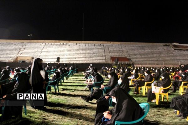 میدان داری دختران پرشور عاشورایی