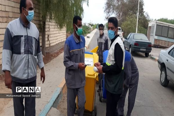 توزیع ماسک رایگان در چابهار