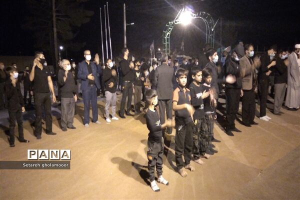 مراسم عزاداری ماه محرم درمسجد محمدرسول الله شهرستان درمیان