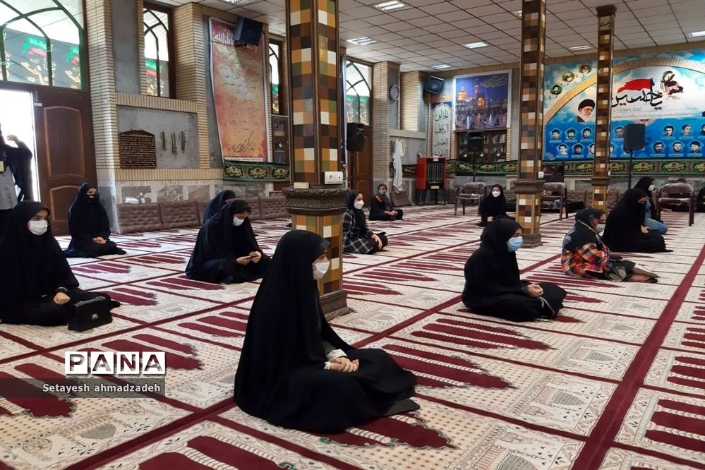 برگزاری مراسم عزاداری« دختران زینبی» در شهرستان گلوگاه