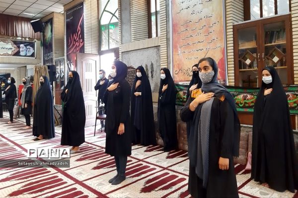 برگزاری مراسم عزاداری« دختران زینبی» در شهرستان گلوگاه