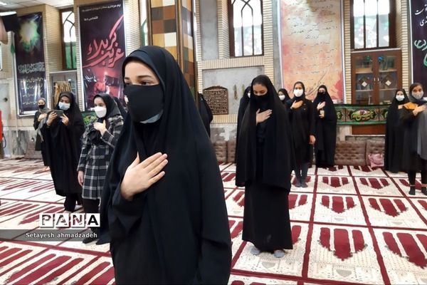 برگزاری مراسم عزاداری« دختران زینبی» در شهرستان گلوگاه