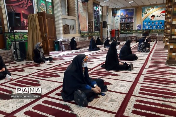 برگزاری مراسم عزاداری« دختران زینبی» در شهرستان گلوگاه