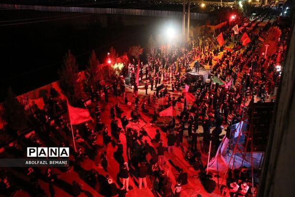 عزاداری شب تاسوعا در بوستان کودک قم