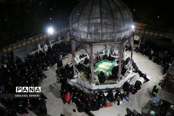 عزاداری شب تاسوعا در بوستان کودک قم