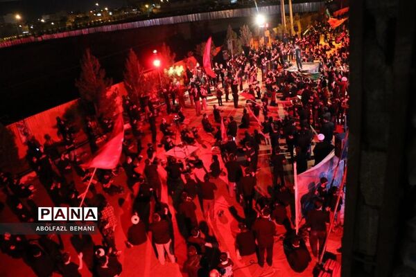 عزاداری شب تاسوعا در بوستان کودک قم