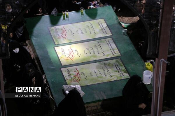 عزاداری شب تاسوعا در بوستان کودک قم