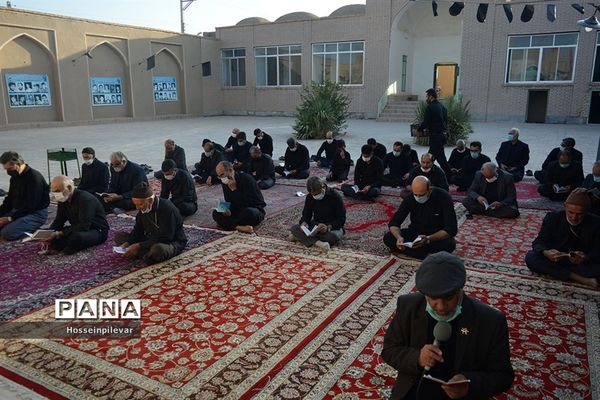 زمزمه زیارت عاشورا در شهرستان خوسف