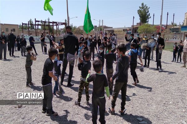مراسم تاسوعای حسینی مسجد محمدرسول الله شهرستان درمیان