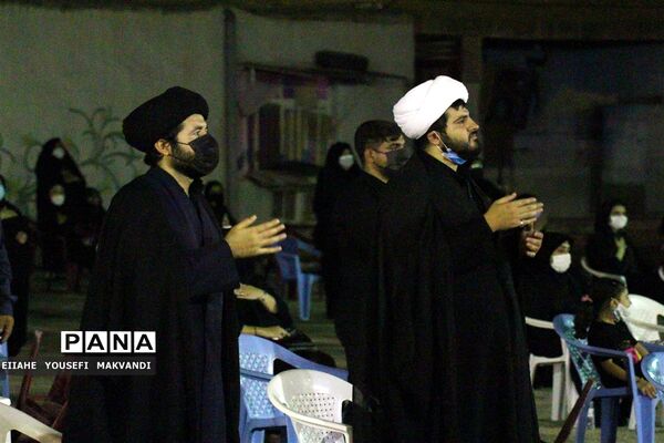 مراسم شب عاشورا در شهر میانکوه شهرستان امیدیه