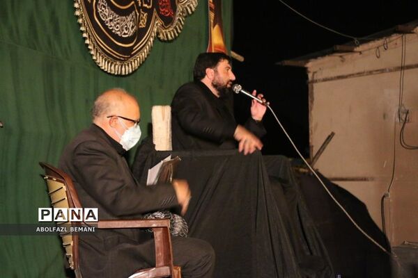 عزاداری شب عاشورا در یادمان شهدای کوه خضر نبی قم