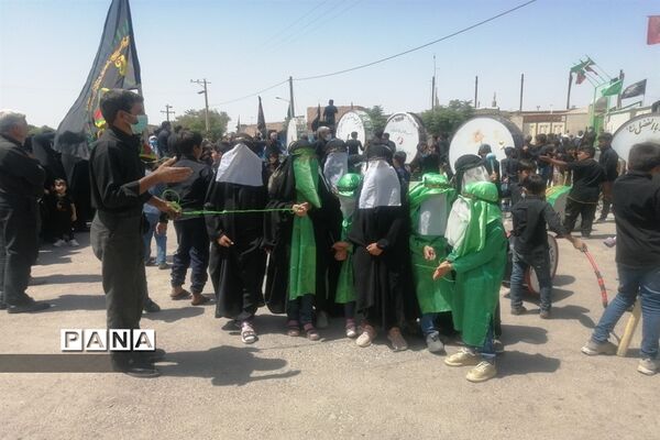 عاشورای حسینی در حسینیه روستای دهنو در خلیل آباد