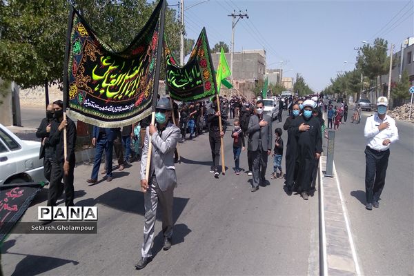 عاشورای حسینی درمسجد چهارده معصوم شهرستان درمیان