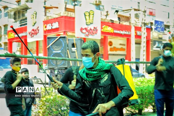 تجمع هیات مذهبی  مساجداهواز در  روز عاشورا