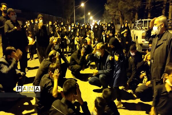 مراسم عزاداری شام غریبان در شهرستان درمیان