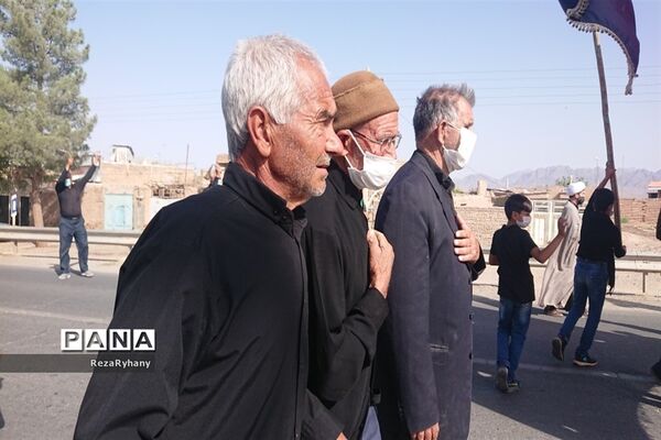 مراسم عزاداری و تعزیه  برای اسیران کربلا در روستای فرح آباد کاشمر