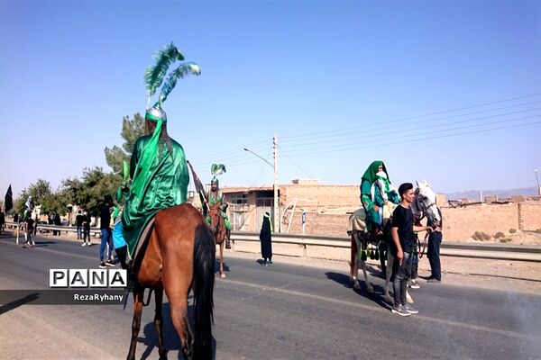 مراسم عزاداری و تعزیه  برای اسیران کربلا در روستای فرح آباد کاشمر