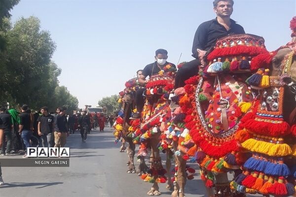 حرکت کاروان نمادین اسرای کربلا در قم