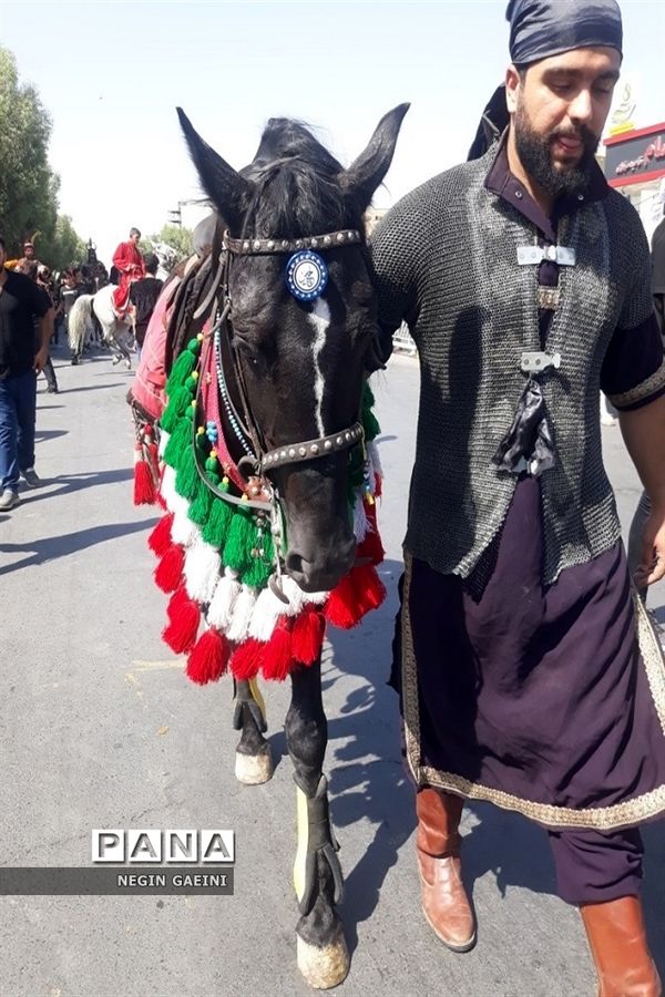 حرکت کاروان نمادین اسرای کربلا در قم