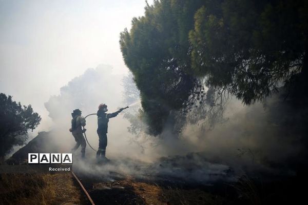 ادامه آتش سوزی‌ها در خارج از آتن