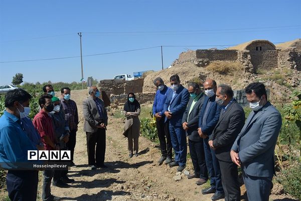 پروژه آبیاری کم فشار در معصوم آباد شهرستان خوسف