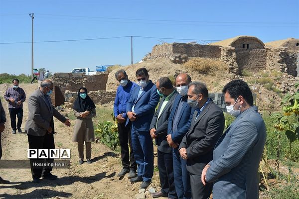 پروژه آبیاری کم فشار در معصوم آباد شهرستان خوسف