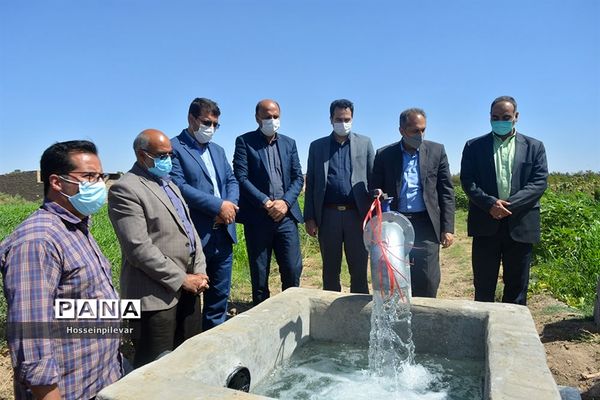 پروژه آبیاری کم فشار در معصوم آباد شهرستان خوسف