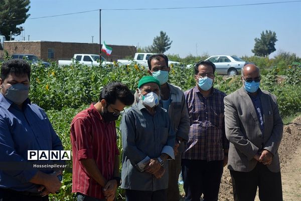 پروژه آبیاری کم فشار در معصوم آباد شهرستان خوسف