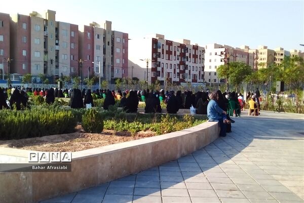 برگزاری مراسم دعای ندبه در شهرک آبشناسان شهرستان رباط کریم