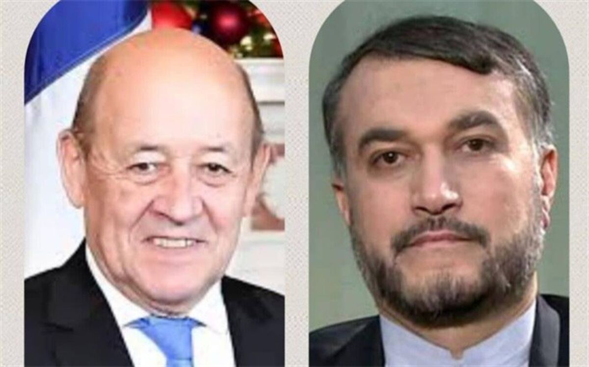 گفت‌وگوی تلفنی وزرای امور خارجه جمهوری اسلامی ایران و فرانسه
