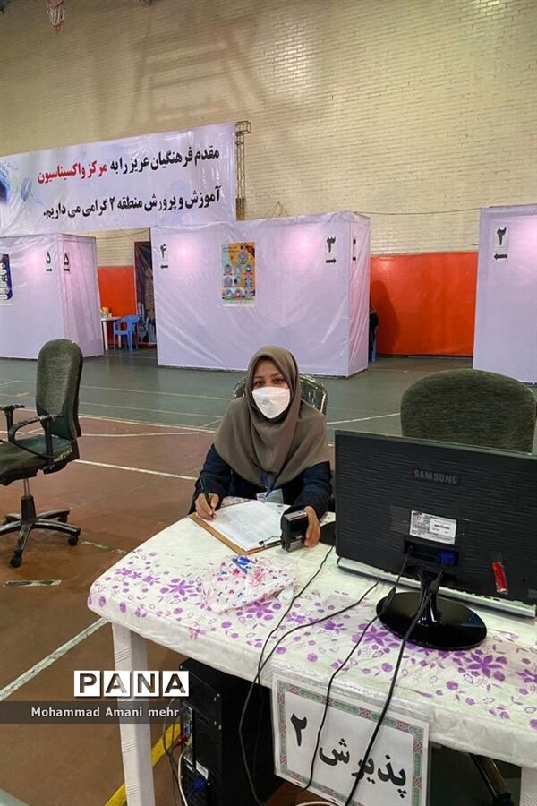 آغاز مرحله دوم واکسیناسیون  فرهنگیان منطقه۲